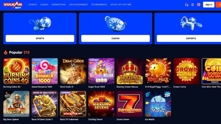 Vulkan.bet Casino screenshot